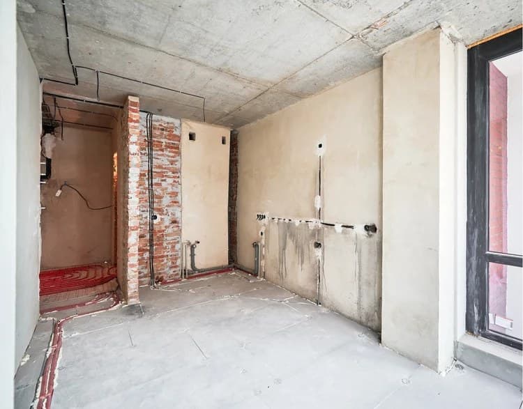 Interior drywall cut-out prepared for repair